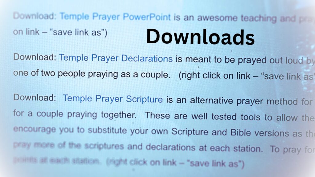 Resources Temple Prayer resources and downloads — Derek Packard